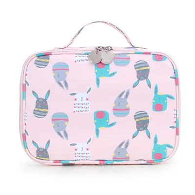 rabbit Дорожная косметичка для женщин, высокое качество, водонепроницаемая косметичка, профессиональный органайзер для макияжа, большая вместительность, косметичка, косметички - Цвет: rabbit