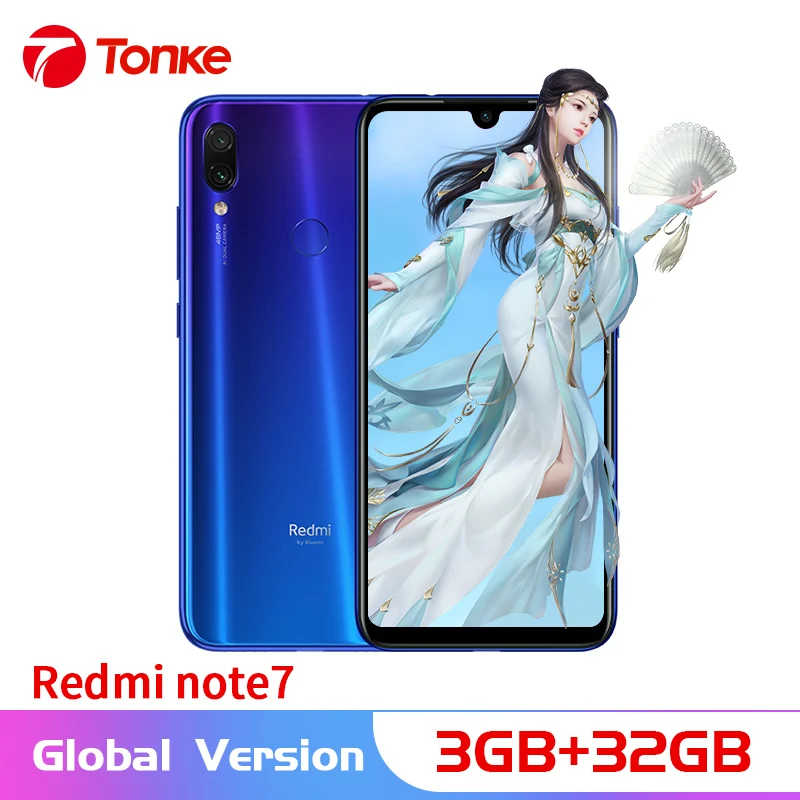 Глобальная версия сотовый телефон Xiaomi Redmi Note 7 3 ГБ ОЗУ 32 Гб ПЗУ Snapdragon 660