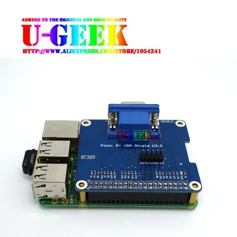 Плата расширения крышки адаптера UGEEK GPIO-VGA/экран для Raspberry Pi 3 Model B 3B + 4B 3A 2B A Zero w |