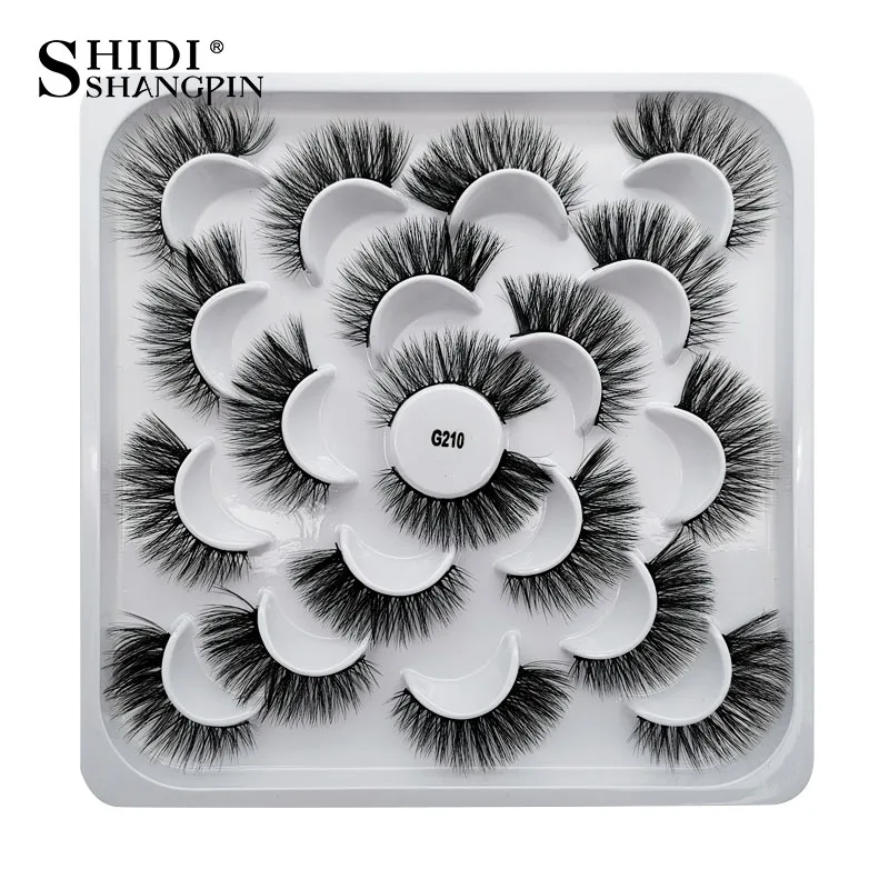 10 pairs False Eyelashes Thick Mink Eyelashes Make Up 3d Mink Lashes Natural Makeup Fake Eye Lashes Extensions maquiagem