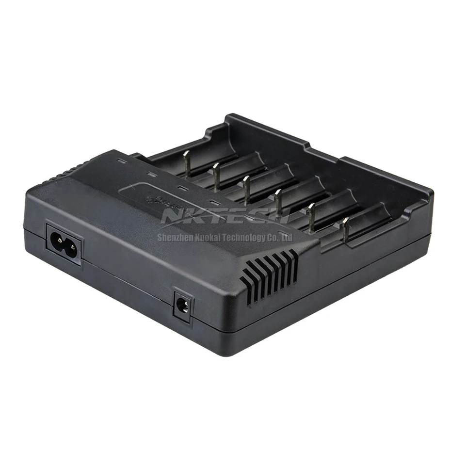 TR-012 TrustFire интеллигентая(ый) Батарея Зарядное устройство быстрого 6 слотов для карт ЖК-дисплей для 18650 18500 18350 17670 16340 14650 14500 10440-зарядное устройство для литий-ионного