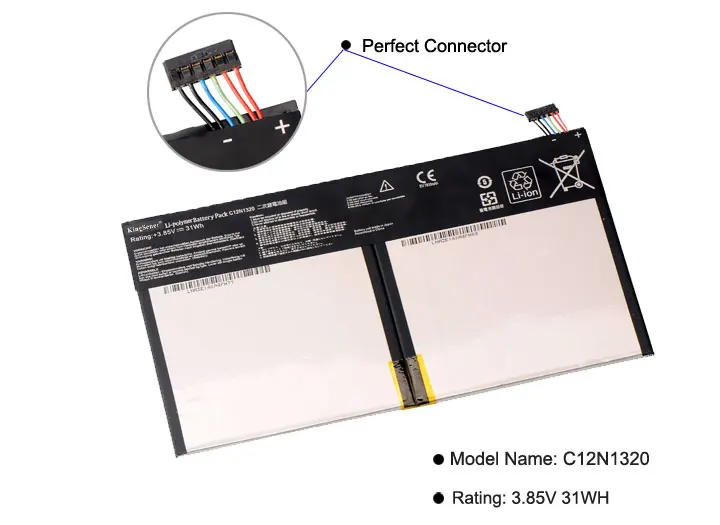 KingSener C12N1320 Новая батарея для ASUS Transformer Book T100 T100T T100TA T100TA-C1 Series 3,85 V 31WH