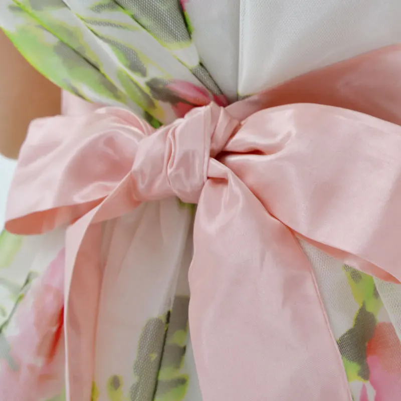 2015 New Summer Girl Sleeveless Pageant Kids Clothes Baby Dress Flower Children Princess Party | Детская одежда и обувь