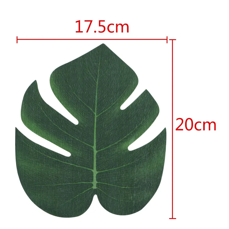 green 8 5 шт., золотисто-Зеленый Искусственный лист высокого качества, листья тропической пальмы, сделай сам, растения, для дома, вечерние, свадебные, настольные, вечерние, украшения - Цвет: green 8