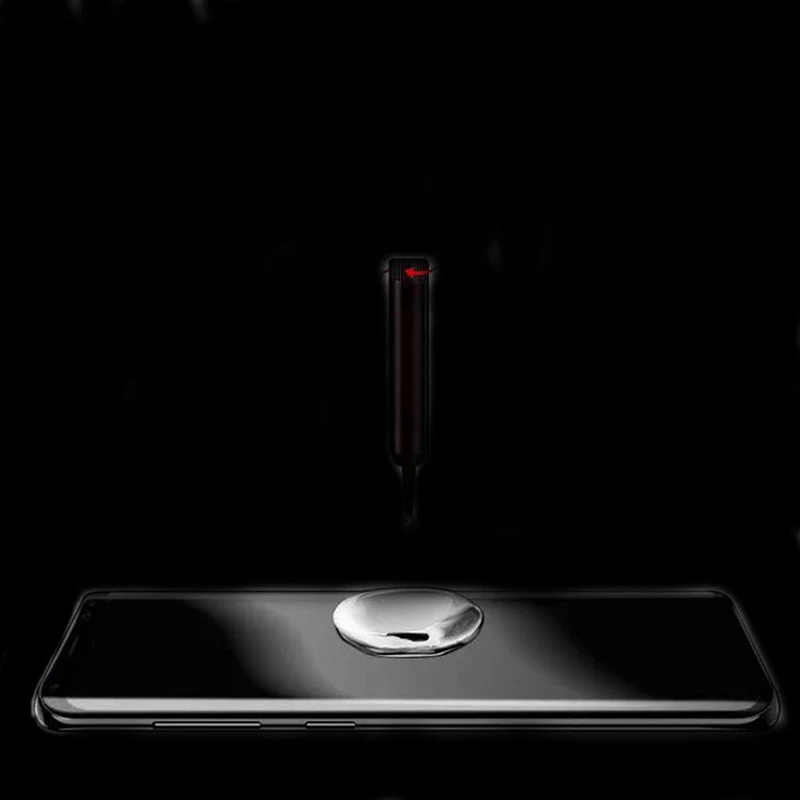 УФ закаленное стекло для Samsung Note 9 8 S9 S8 Plus Edge 3D полностью жидкий клей экран