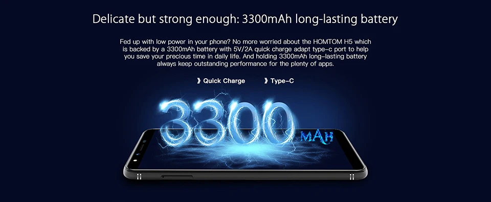 HOMTOM H5 3 ГБ 32 ГБ мобильный телефон 3300 мАч Быстрая зарядка Android 8,1 5," Лицо ID 13 МП камера MT6739 Четырехъядерный 4G FDD-LTE смартфон