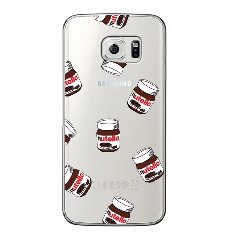 Модный чехол для телефона I Love Kawaii nutella мягкий силиконовый Samsung Galaxy A30 A50 A7 A8 2018 PLUS J6