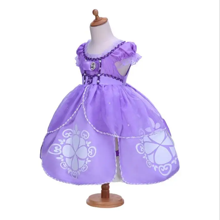 2018 Princess Party Dress halloween Baby Girl Princesa Costume with crown holiday outfit clothing | Детская одежда и обувь