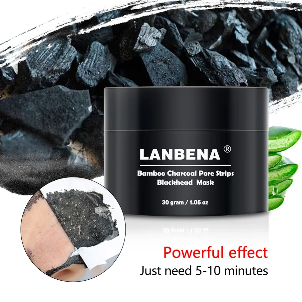 LANBENA что обеспечивает глубокое очищение кожи черная маска для лица с бамбуковым