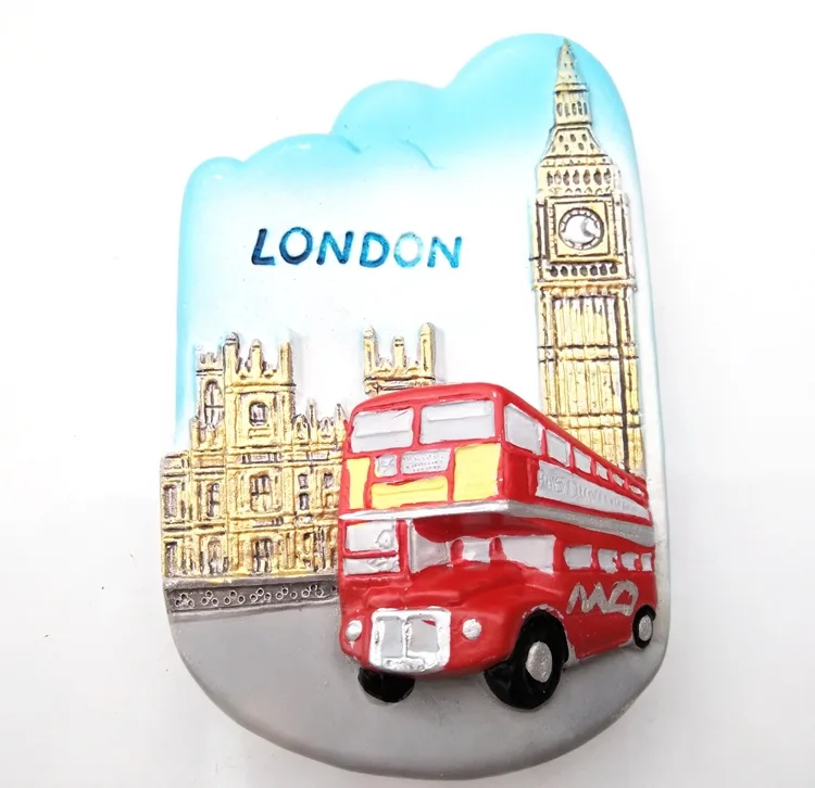 (5 шт./партия) Дорожные идеи по миру холодильник из смолы для Франции