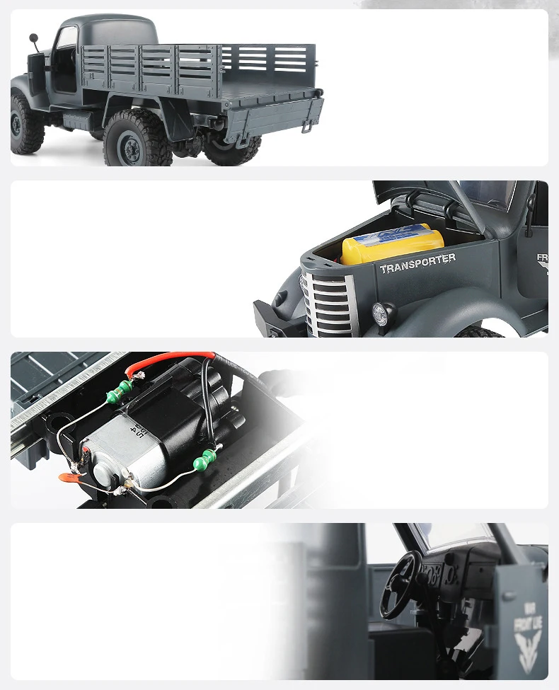 Новинка 2,4 GHz 4wd 6wd игрушка RC Truck 4/6 колеса с дистанционным управлением военный грузовик транспортер модель с светодиодный светильник автомобиль игрушки для мальчика