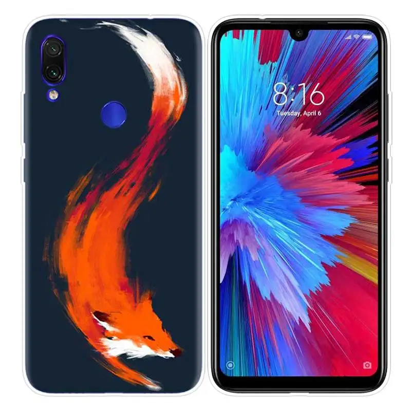 08 Милых животных, лисички, Чай чехол для Xiaomi Redmi Note 7 фотоаппаратов моментальной печати 7 S K20 Y3 GO S2 6 6A 7A 5 Pro mi играть до 9 лет A1 A2 8 Lite Poco F1 мягкие чехлы для телефона - Цвет: 08