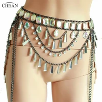 chran classic glam sequin belly chain skirt sexy lingerie multilayer waist chain festival dance jewelry