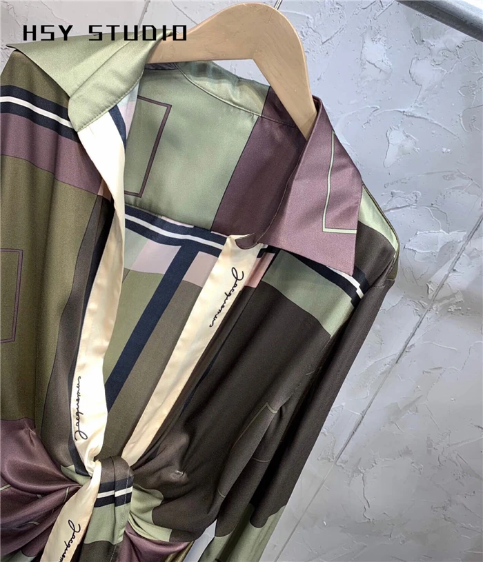 【HSY stuo】 2019 осеннее Новое Трендовое женское мини-платье с глубоким v-образным
