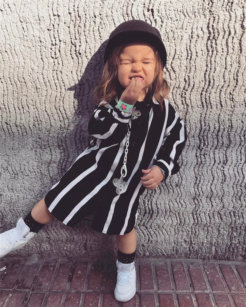 2017 новые летние длинные блузки в полоску для новорожденных девочек футболка