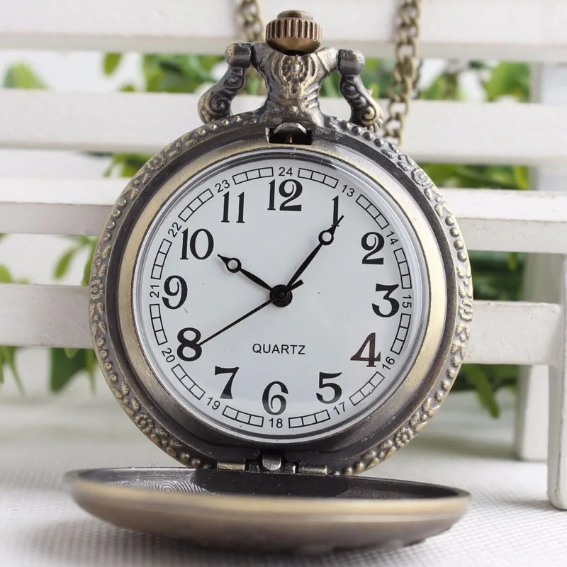 TIEDAN Vintage Quartz Pocket Watch with The Fighting Soldier Design Antique Fob Pendant Chain for Unisex Gift | Наручные часы