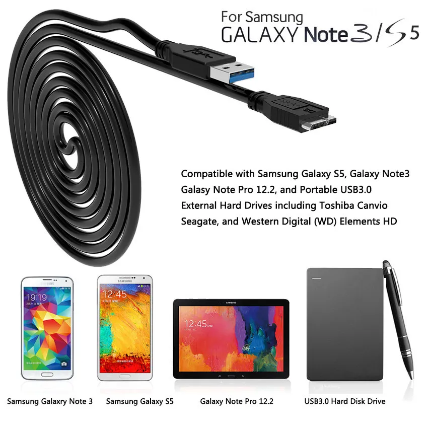 USB 3,0 type A к Micro B кабель для samsung S5 Note3 внешний жесткий диск HDD USB данные HDD провод шнур USB Micro B ChargeCabo