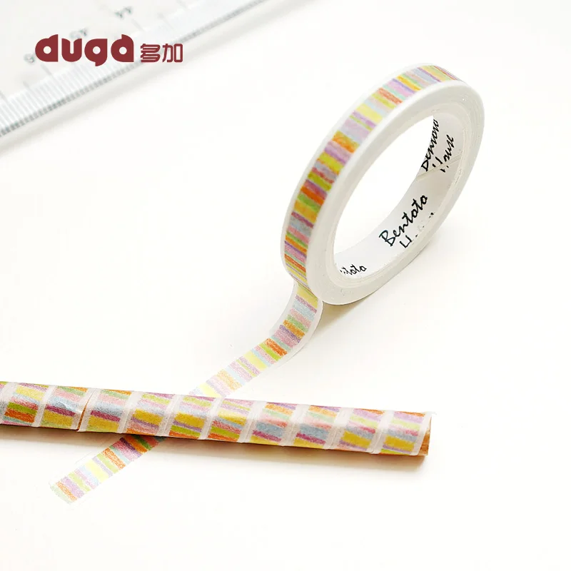 Карандаш Стиль DIY разделительная линия 7 мм * м Тонкая васи лента для офиса клейкая
