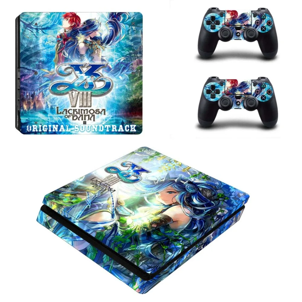 Виниловая наклейка Ys VIII Lacrimosa of Дана на обложку PS4 Slim для консоли PlayStation 4 и 2