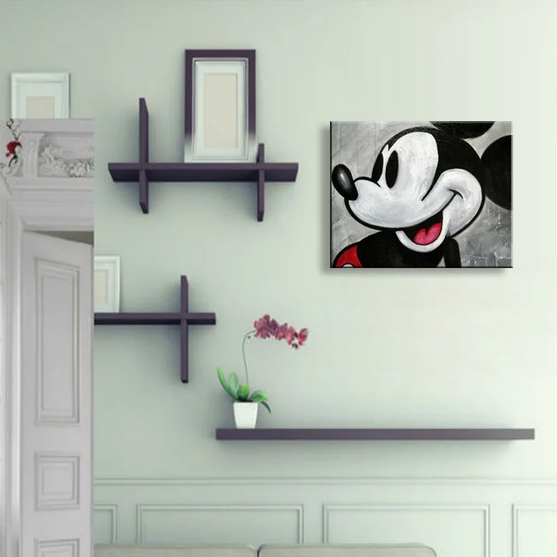 Настенный декор картина маслом современная на холсте абстрактная живопись черно