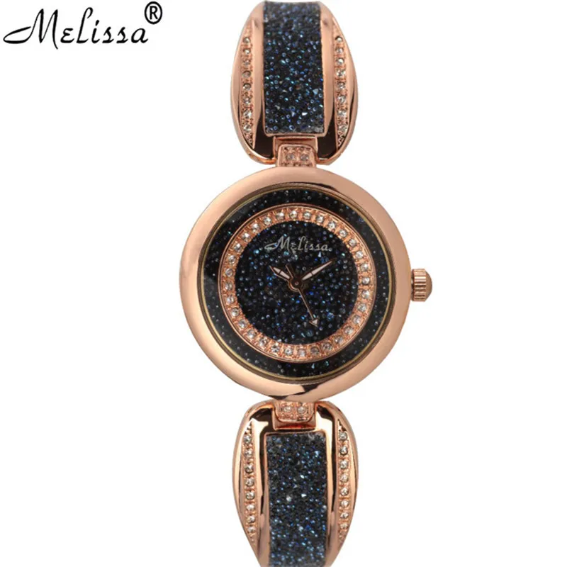 

Melissa Brand Fantasy Women Jewelry Watches BlingBling Starry Night Stars Bangle Watch Bracelet Vintage Wristwatch Quartz Montre