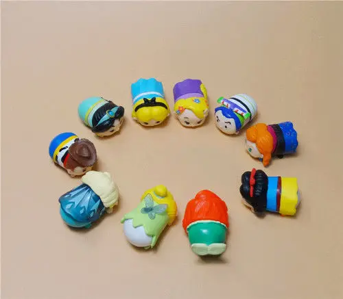 10pcs Princess &amp Toy Story Woody Buzz Lightyear Tsum PVC Action Figure 3.5cm Anime Collectible Model | Игрушки и хобби