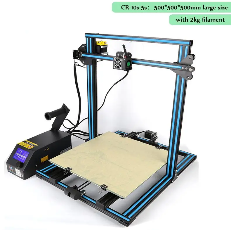 CR-10s 500mm n 2KG CR-10s 4S 5S принтер 3D Комплект двойной Z стержень нить накаливания, сигнализация, продолжение печати большой размер печати Creality 3D принтер - Цвет: CR-10s 500mm n 2KG