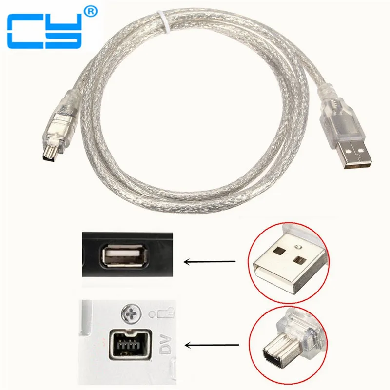 10 штук в наборе USB мужчина к Firewire IEEE 1394 4 контактный iLink шнур адаптера firewire 1394mm Tablet