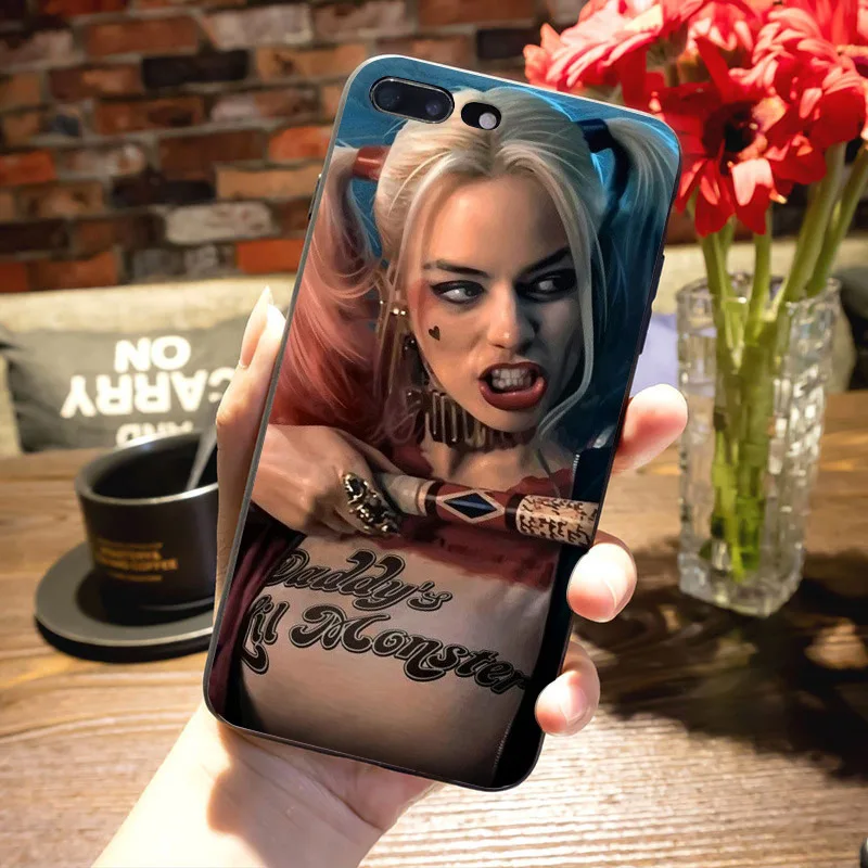 MaiYaCa Harley Quinn отряд самоубийц Джокер подмигивание аксессуары для телефонов Чехол для Apple iPhone 8 7 6 6S Plus X 5 5S SE 11pro max чехол - Цвет: 1