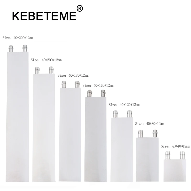 KEBETEME Первичная алюминиевая система водяного охлаждения теплоотвод для ПК