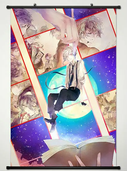 Стеной Выделите Плакат Печать на Ткани для Аниме Бунго Бродячих Собак Ацуши