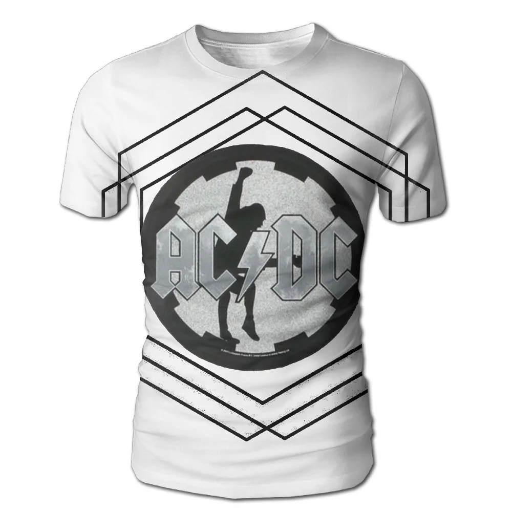 ACDC Для Мужчин's Футболки для женщин короткий рукав Футболка с принтом мужчин S |