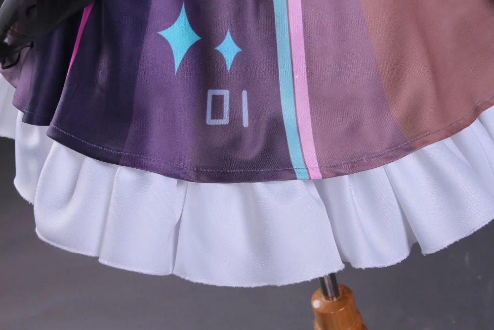 Аниме Вокалоид Косплей Хэллоуин вечерние Hatsune Miku cos кафе Мику косплей костюм служанки+ фартук+ галстук+ носки+ головной убор+ запястье+ бант