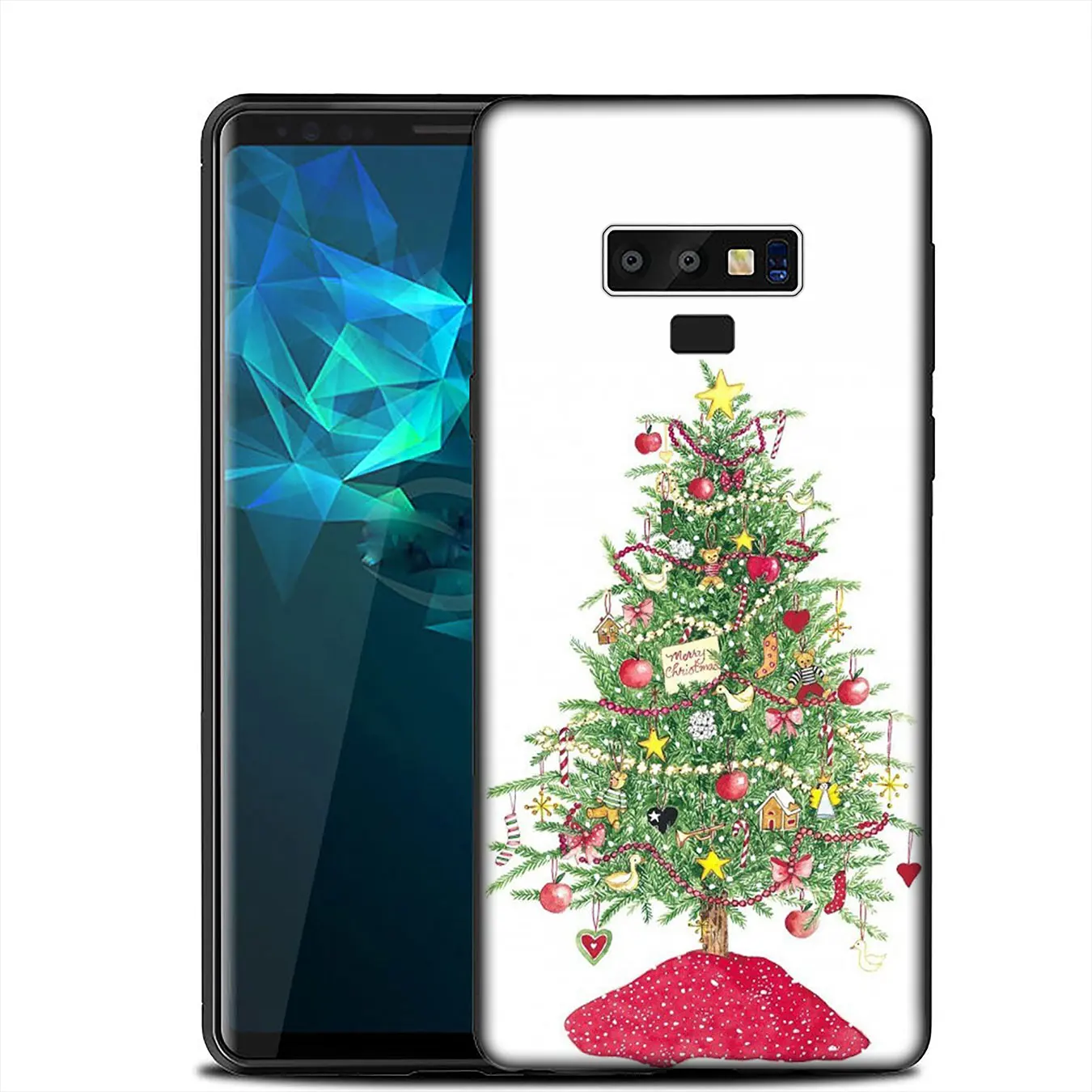 IYICAO New Year Christmas Soft Silicone Case for Samsung Galaxy A6 A9 A8 A7 2018 A3 A5 2016 2017 Note 9 8 10 Plus Lite |