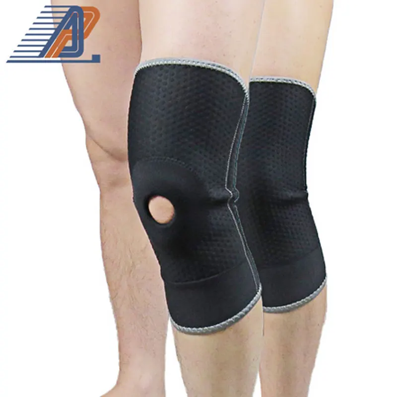 Высокое качество эластичный неопрен Открыть коленной Баскетбол Kneepad защиты