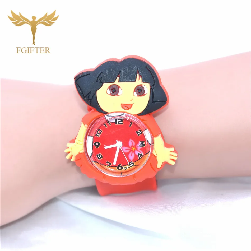 Kids Girls Watches Hot Girls Princess Watches Pink Rubber Cinderella Watch for Kids Girl Plastic Quartz Wristwatch Children's Gift - Цвет: Kids Girls Watches