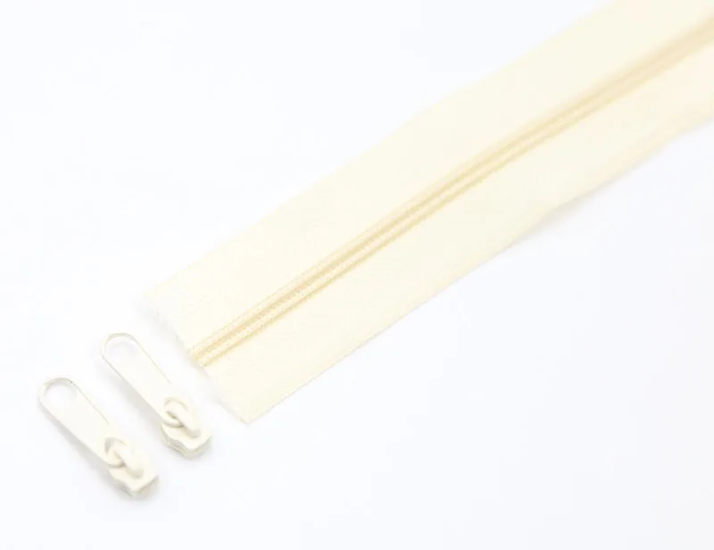 Beige 3 метра#3 нейлоновые катушки молнии с цветными подобранными ползунками для самостоятельного пошива одежды аксессуары 24 цвета вариант - Цвет: Beige