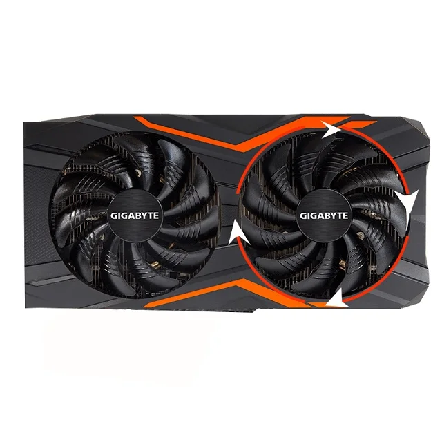 Clockwise Fan 88 мм T129215SU PLD09210S12HH 12 В 4Pin вентилятор охлаждения для Gigabyte GeForce GTX 1060 1070 GTX1060 GTX1070 Вентилятор Охлаждения видеокарты - Цвет лезвия: Clockwise Fan