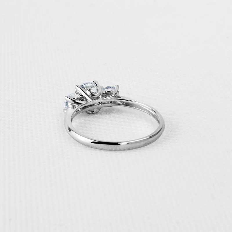 Кольцо женское из серебра 925 пробы с 3 камнями|ring wedding|ring sterlingsilver women |