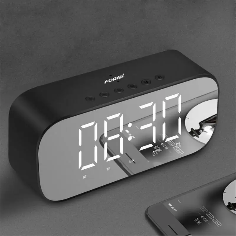 FV S5 часы Bluetooth динамик с дисплеем температуры и будильником беспроводной