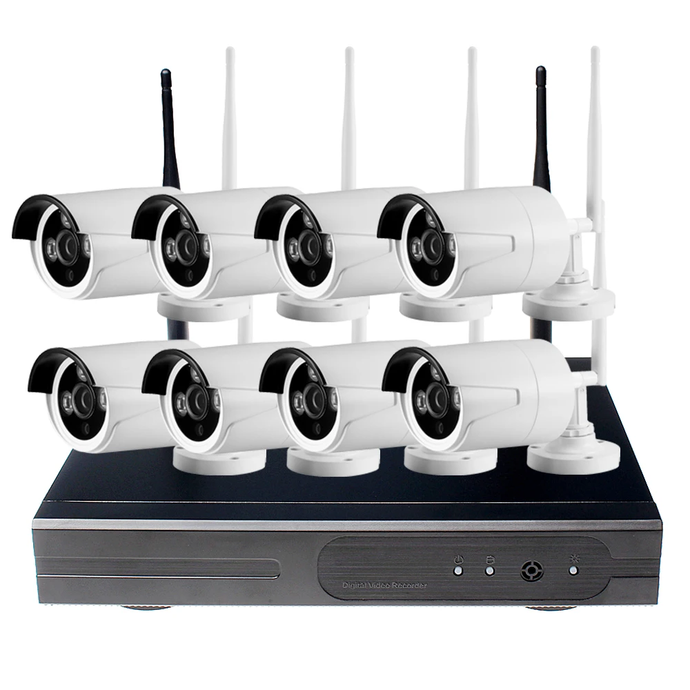 8 шт. 720 P Wi-Fi Камеры ВИДЕОНАБЛЮДЕНИЯ с 1 systemsuveillance много автоматическая соединиться