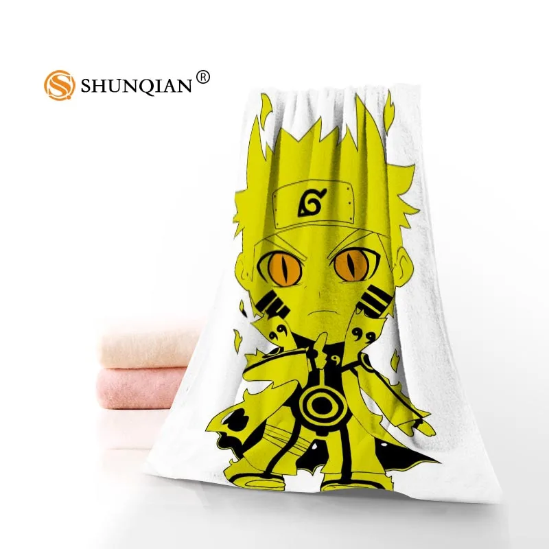 Новые Стикеры с Наруто Аниме Полотенце напечатанное хлопковое лицо/банные полотенца из микрофибры Ткань для детей, мужчин и женщин полотенце для душа s A7.24 - Цвет: 23