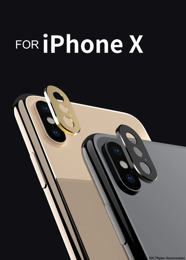 Чехол для телефона чехол для линзы объектива для iPhone X 10 XS Max XR металлическая крышка объектива для iPhone 6 6s 7 8 плюс кольцо пластинчатый Металл алюминиевый протектор