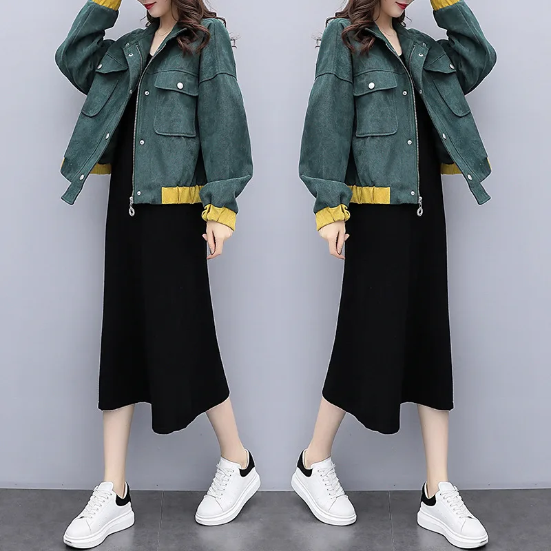 Женская куртка большого размера 5XL на весну и осень модные пальто повседневная