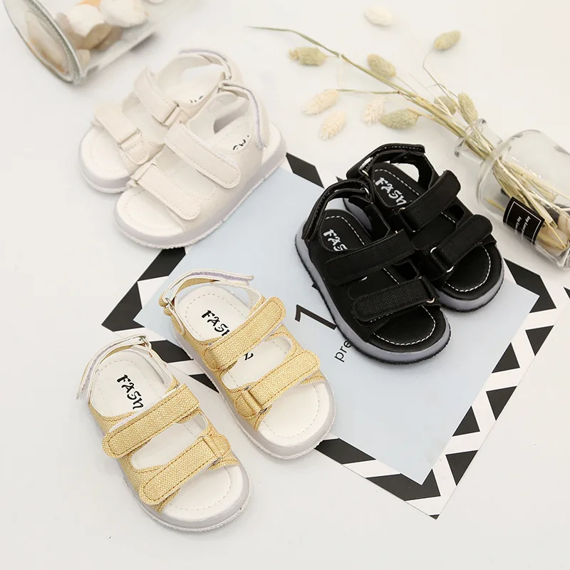 2017 новая летняя детская обувь светящиеся сандалии для мальчиков и девочек легкая