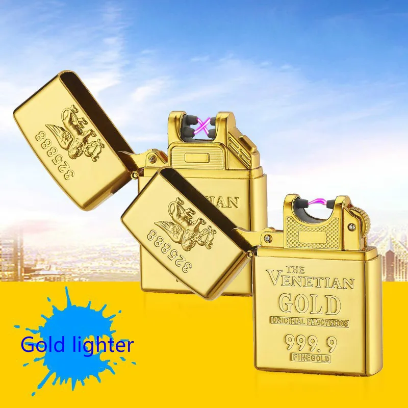 Новейшая перезаряжаемая ветрозащитная сигарета USB дуговая Зажигалка плазменная беспламенная электрическая модная плазменная Зажигалка гаджеты для мужчин