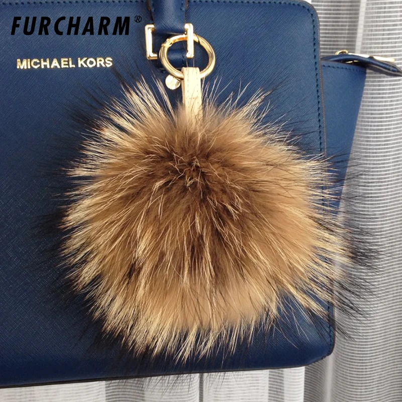 15 см меховой брелок для девочек модные мягкие кожаные мяч из натурального меха