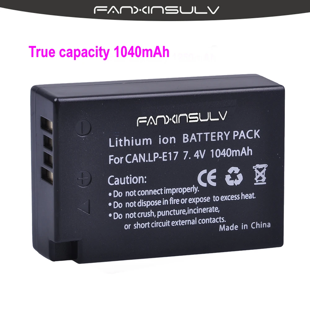 5 x LPE17 LP E17 LP-E17 батареи + ЖК-Зарядное устройство USB для Canon 200D M3 M5 M6 77D 750D 760D T6i T6s 800D 810D