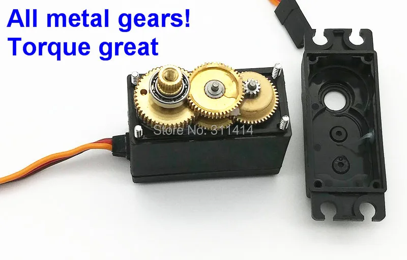 Сервопривод с вращением на 360 градусов металлическая Шестерня MG995 сервопривод