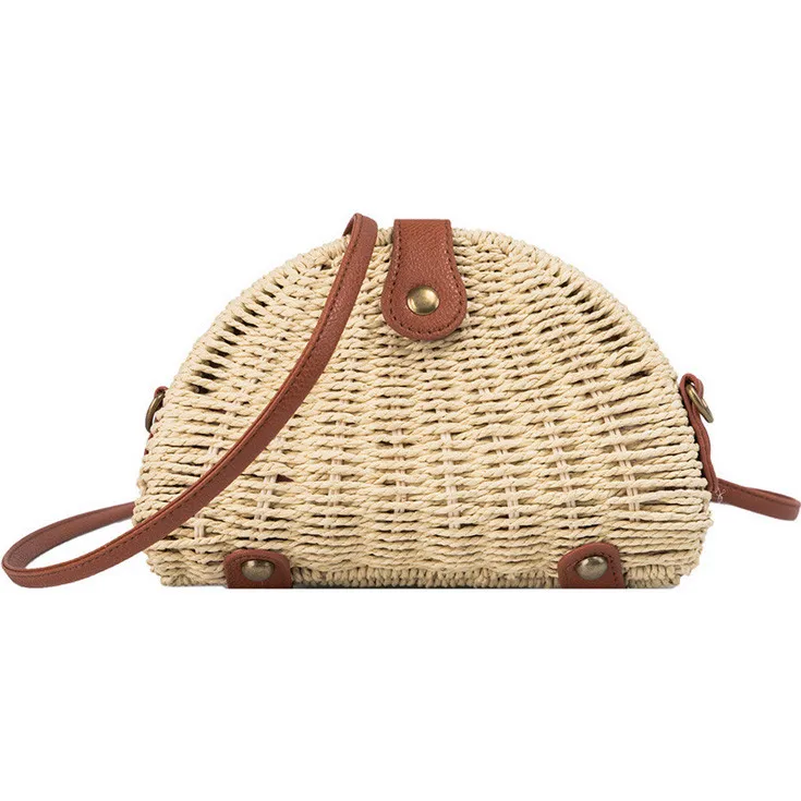 Женские пляжные сумки модная Ретро тканая сумка однотонная Пляжная Сумка bolso mujer